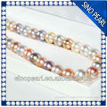 AA 8.5-9.5 MM popular high quality wholesale natural freshwater multicolor pearl necklace